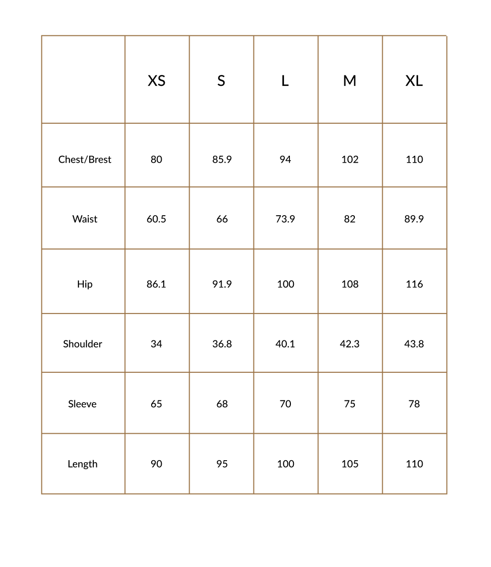 SIZING GUIDE - Ethiopian Cultural Shop