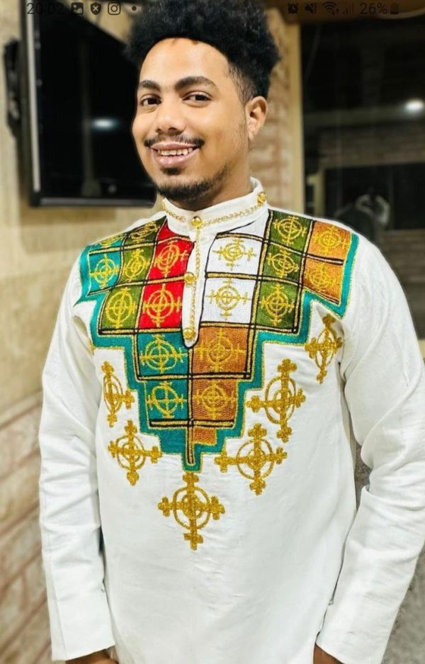 Men's Traditional T-Shirt - Ethiopian Cultural Shop