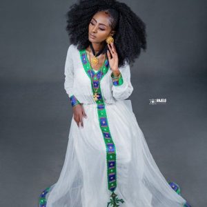 Green Habesha Dress